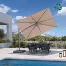 PURPLE LEAF UV Resistant Left-right Tilting Patio Umbrella Swivel Outdoor Umbrella