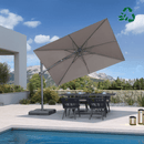 PURPLE LEAF UV Resistant Left-right Tilting Patio Umbrella Swivel Outdoor Umbrella