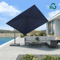 PURPLE LEAF UV Resistant Left-right Tilting Patio Umbrella Swivel Outdoor Umbrella