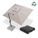 PURPLE LEAF UV50+ Fade Resistant Cantilever Umbrella, Patio Umbrellas with Base