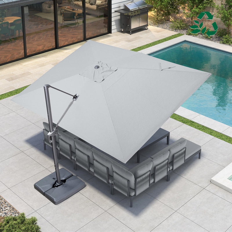 PURPLE LEAF UV Resistant Affordable Patio Outdoor Umbrella with Recycled Fabric