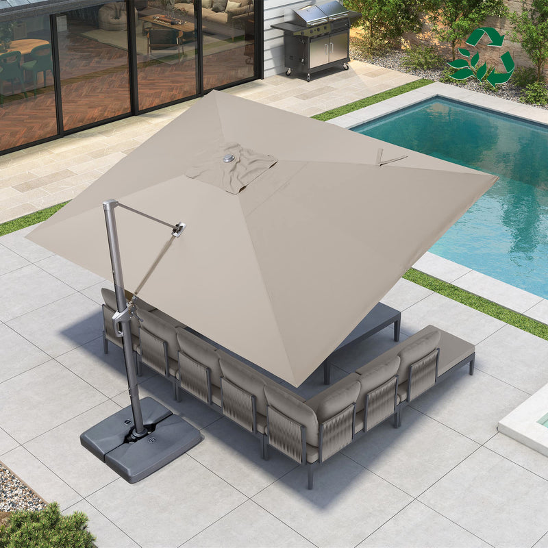 PURPLE LEAF UV Resistant Affordable Patio Outdoor Umbrella with Recycled Fabric