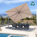 PURPLE LEAF UV Resistant Left-right Tilting Patio Umbrella Swivel Outdoor Umbrella