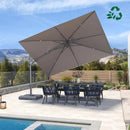 PURPLE LEAF UV Resistant Left-right Tilting Patio Umbrella Swivel Outdoor Umbrella