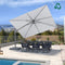PURPLE LEAF UV Resistant Left-right Tilting Patio Umbrella Swivel Outdoor Umbrella