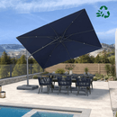 PURPLE LEAF UV Resistant Left-right Tilting Patio Umbrella Swivel Outdoor Umbrella