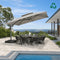 PURPLE LEAF UV50+ Fade Resistant Patio Cantilever Umbrella with Recycled Fabric
