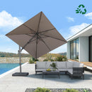 PURPLE LEAF UV Resistant Left-right Tilting Patio Umbrella Swivel Outdoor Umbrella