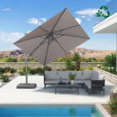 PURPLE LEAF UV Resistant Left-right Tilting Patio Umbrella Swivel Outdoor Umbrella