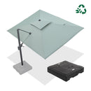 PURPLE LEAF UV50+ Fade Resistant Cantilever Umbrella, Patio Umbrellas with Base