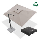 PURPLE LEAF UV50+ Fade Resistant Cantilever Umbrella, Patio Umbrellas with Base