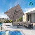 PURPLE LEAF UV Resistant Left-right Tilting Patio Umbrella Swivel Outdoor Umbrella