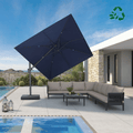 PURPLE LEAF UV Resistant Left-right Tilting Patio Umbrella Swivel Outdoor Umbrella