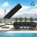 PURPLE LEAF UV Resistant Affordable Patio Outdoor Umbrella with Recycled Fabric