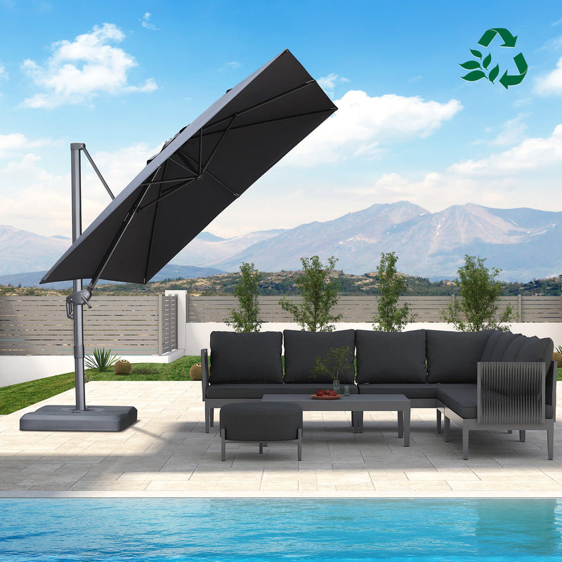 PURPLE LEAF UV Resistant Affordable Patio Outdoor Umbrella with Recycled Fabric