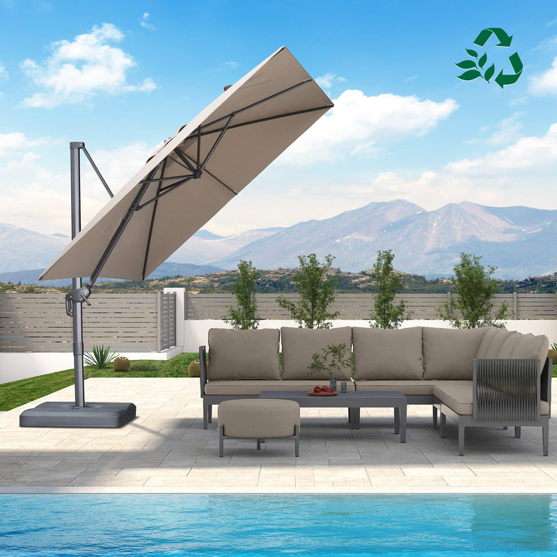 PURPLE LEAF UV Resistant Affordable Patio Outdoor Umbrella with Recycled Fabric