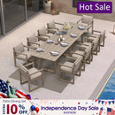 PURPLE LEAF Caesar Outdoor Dining Set Aluminum Luxury Patio Furniture Table and Chairs Set with Olifen Removable Thick Cushion and Pillow Patio Dining Sets for Garden Deck