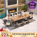 PURPLE LEAF 7 / 9 / 11 pcs Outdoor Dining Set Patio Dining Furniture for Lawn Backyard Deck Brown