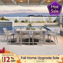 PURPLE LEAF Outdoor Dining Set with Sunbrella Cushions wicker patio table set  for Kitchen Deck Garden Outdoor Furniture Sets