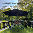 PURPLE LEAF Economical 10 / 11 ft Patio Offset Umbrellas