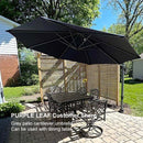 PURPLE LEAF Economical 10 / 11 ft Patio Offset Umbrellas