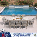 PURPLE LEAF Outdoor Dining Set with Sunbrella Cushions wicker patio table set  for Kitchen Deck Garden Outdoor Furniture Sets
