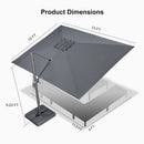 PURPLE LEAF Eco-friendly Affordable Patio Umbrella UV Resistant Sustainable Yard Umbrellas