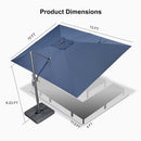 PURPLE LEAF Eco-friendly Affordable Patio Umbrella UV Resistant Sustainable Yard Umbrellas