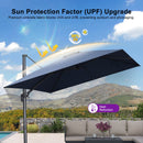 PURPLE LEAF Eco-friendly Affordable Patio Umbrella UV Resistant Sustainable Yard Umbrellas