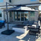 PURPLE LEAF Double Top Cantilever Patio Umbrella UV50+ Fade Resistant Outdoor Umbrellas