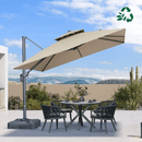 PURPLE LEAF Eco-friendly Fade Resistant Patio Umbrella High Quality Cantilever Umbrella