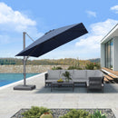 PURPLE LEAF UV Resistant Left-right Tilting Patio Umbrella Swivel Outdoor Umbrella