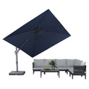 PURPLE LEAF UV Resistant Left-right Tilting Patio Umbrella Swivel Outdoor Umbrella