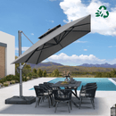 PURPLE LEAF Eco-friendly Fade Resistant Patio Umbrella High Quality Cantilever Umbrella