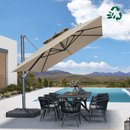 PURPLE LEAF Eco-friendly Fade Resistant Patio Umbrella High Quality Cantilever Umbrella