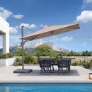 PURPLE LEAF UV Resistant Left-right Tilting Patio Umbrella Swivel Outdoor Umbrella
