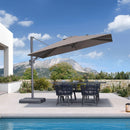 PURPLE LEAF UV Resistant Left-right Tilting Patio Umbrella Swivel Outdoor Umbrella