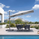 PURPLE LEAF UV Resistant Left-right Tilting Patio Umbrella Swivel Outdoor Umbrella