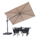 PURPLE LEAF UV Resistant Left-right Tilting Patio Umbrella Swivel Outdoor Umbrella