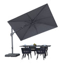 PURPLE LEAF UV Resistant Left-right Tilting Patio Umbrella Swivel Outdoor Umbrella