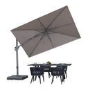 PURPLE LEAF UV Resistant Left-right Tilting Patio Umbrella Swivel Outdoor Umbrella