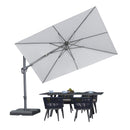 PURPLE LEAF UV Resistant Left-right Tilting Patio Umbrella Swivel Outdoor Umbrella