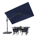 PURPLE LEAF UV Resistant Left-right Tilting Patio Umbrella Swivel Outdoor Umbrella