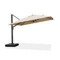 PURPLE LEAF Outdoor Sun Heavy Duty Cantilever Umbrella for Patio, Porch, Beach