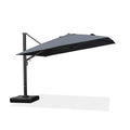 PURPLE LEAF Outdoor Sun Heavy Duty Cantilever Umbrella for Patio, Porch, Beach