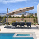 PURPLE LEAF UV Resistant Left-right Tilting Patio Umbrella Swivel Outdoor Umbrella