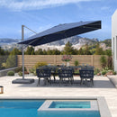 PURPLE LEAF UV Resistant Left-right Tilting Patio Umbrella Swivel Outdoor Umbrella