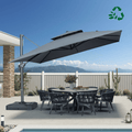 PURPLE LEAF Eco-friendly Fade Resistant Patio Umbrella High Quality Cantilever Umbrella