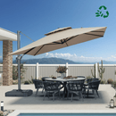 PURPLE LEAF Eco-friendly Fade Resistant Patio Umbrella High Quality Cantilever Umbrella