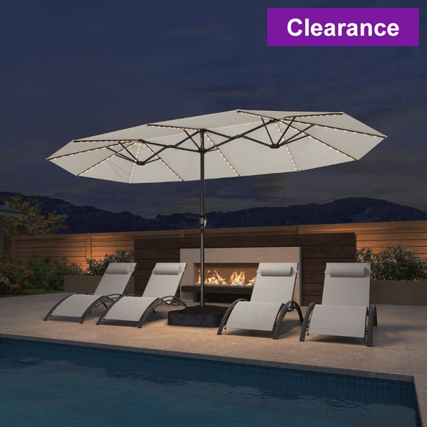 4 piece patio set with umbrella 5pc Outdoor Dining Set with Wicker Chairs with Cushions & Round Metal Table with Umbrella Hole - Blue